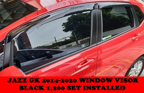 WINDOW VISOR BLACK JAZZ GK 2014-2020